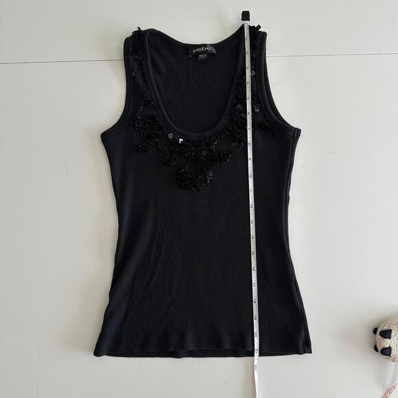 Bebe black sequin tank top - Picture 7 of 11
